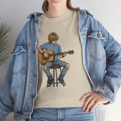 Homme Guitariste Acoustique T-Shirt