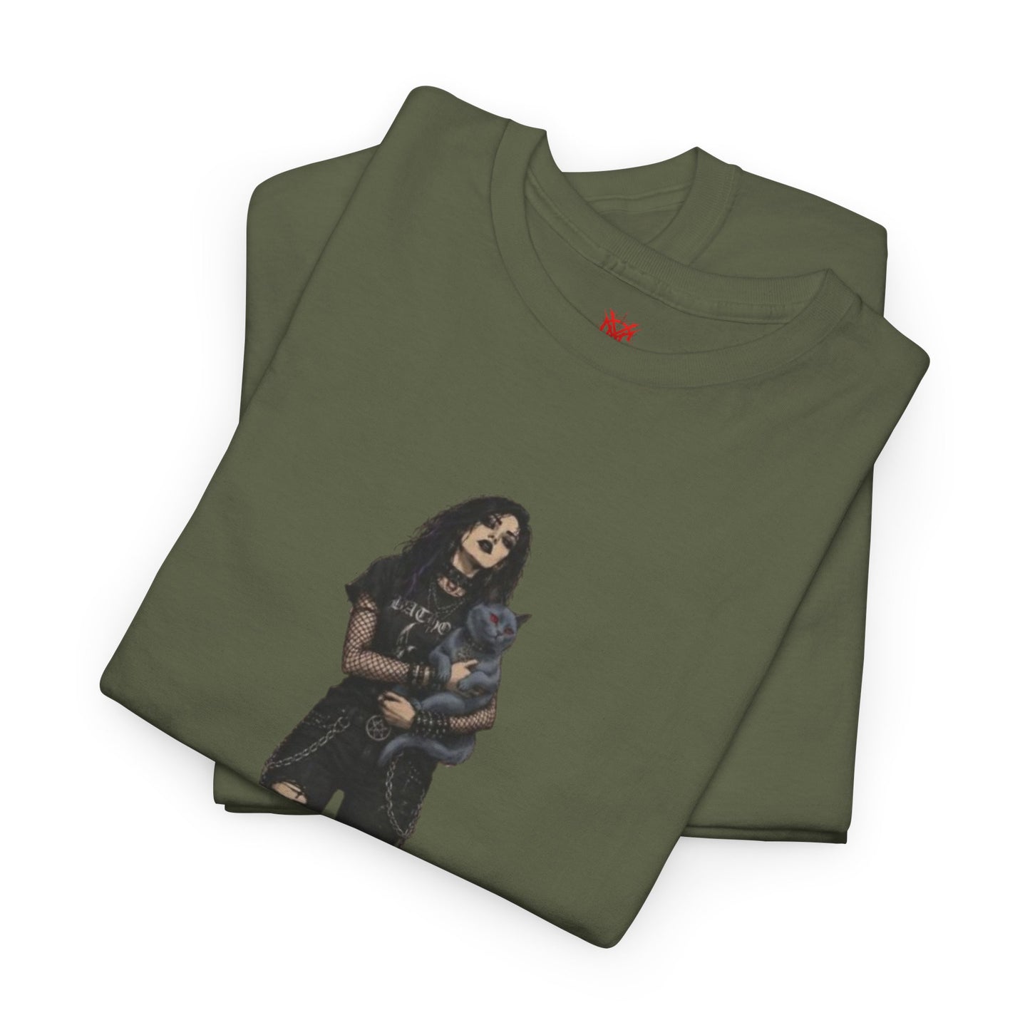 T-shirt Chat Rocker Gothique