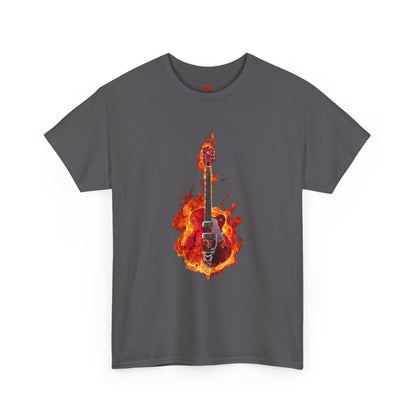 T-shirt Guitare Enflammée