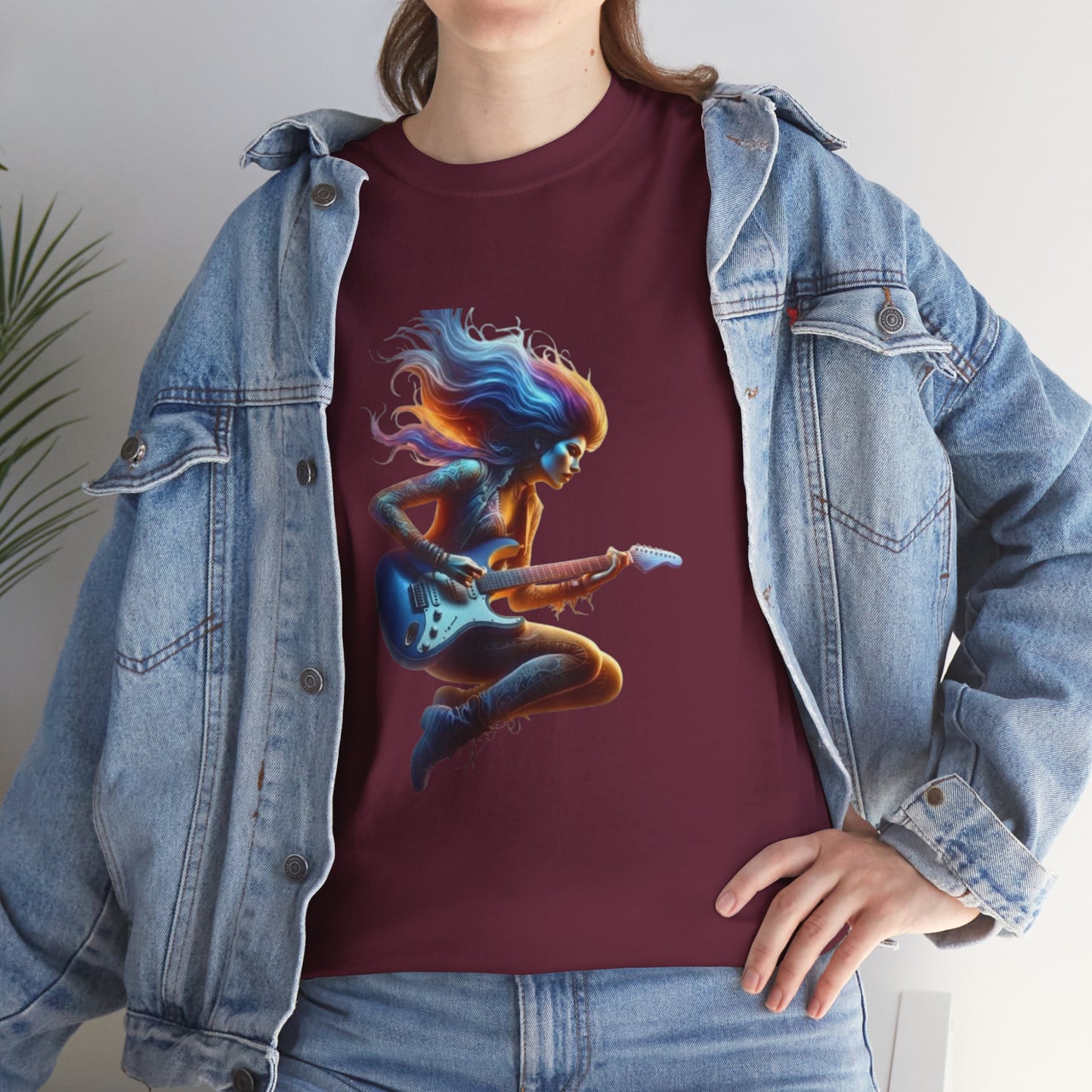 Neon Electric Guitar T-Shirt