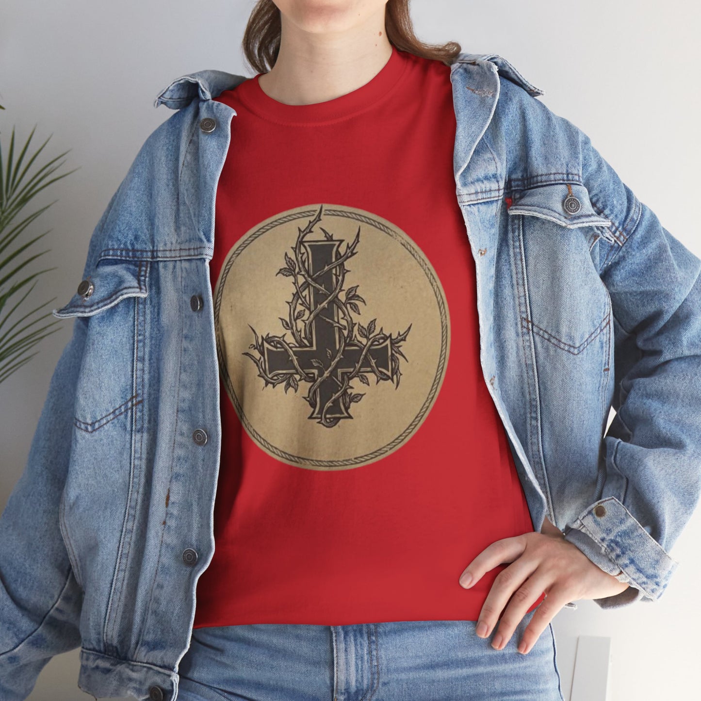 Gothic Thorn Cross T-Shirt