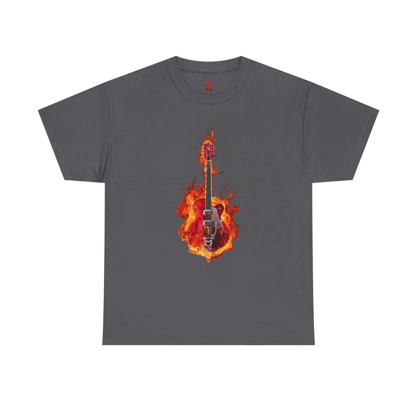 T-shirt Guitare Enflammée