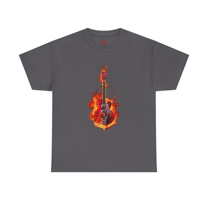 T-shirt Guitare Enflammée