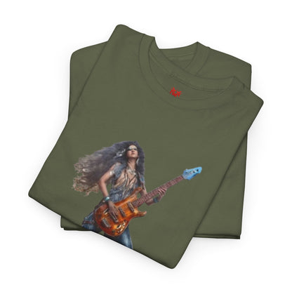 T-shirt fille guitariste électrique