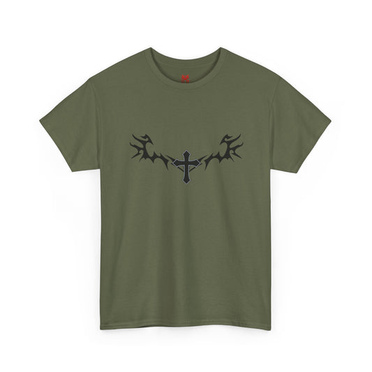 T-shirt « Croix tribale » sur la poitrine