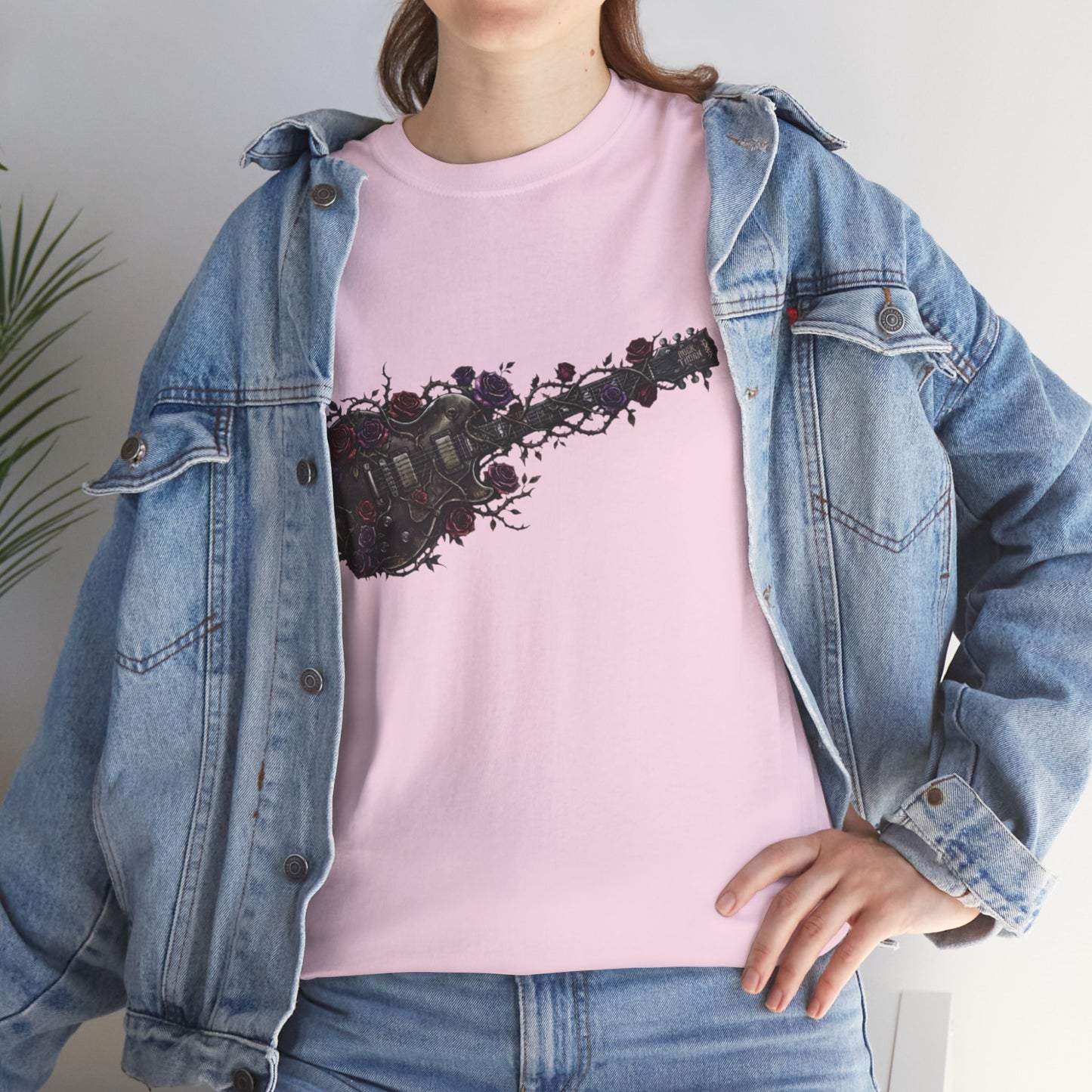 Electric Guitar Floral T-Shirt