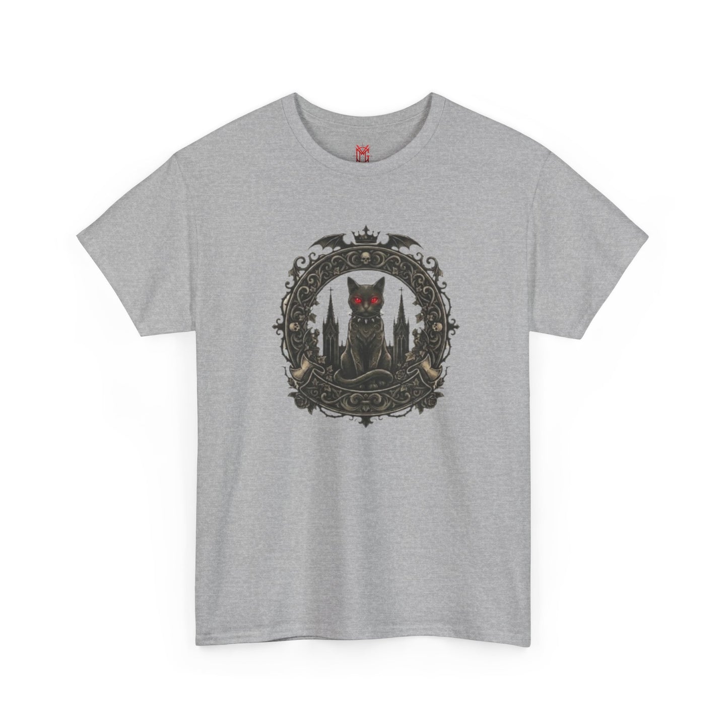 T-shirt Chat Gothique