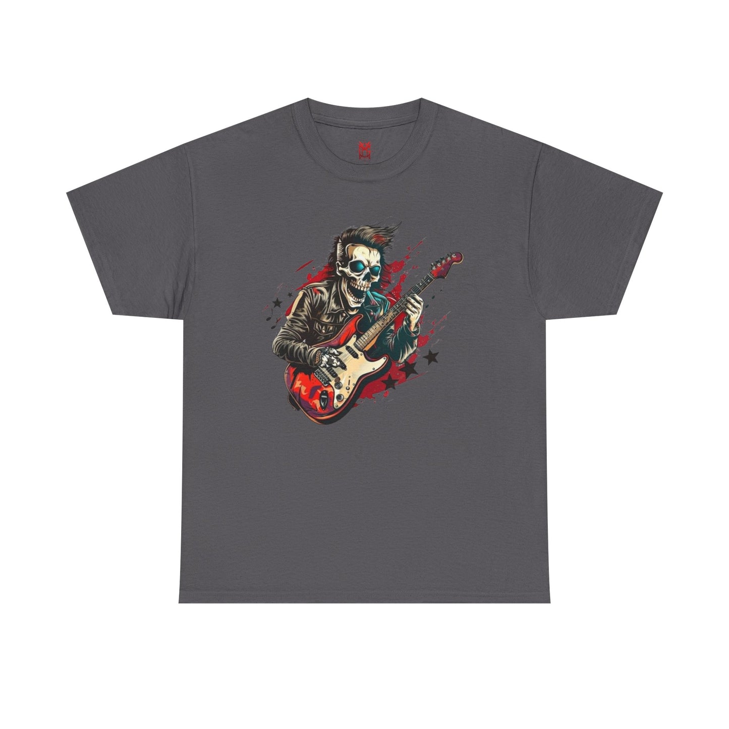 T-shirt guitariste crâne