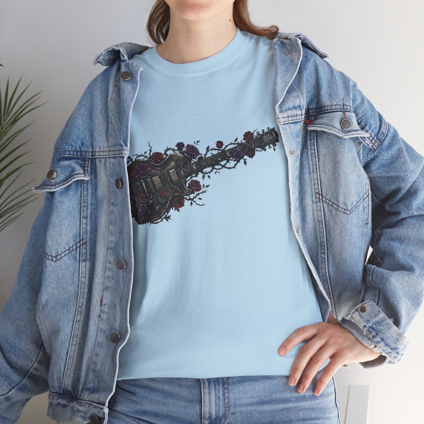 Electric Guitar Floral T-Shirt