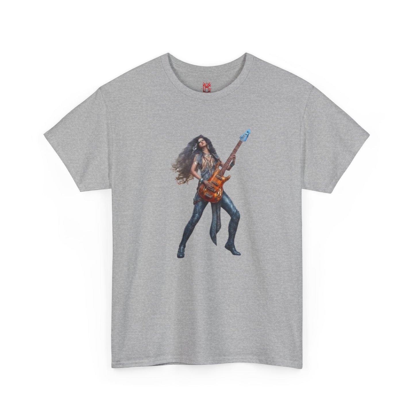 T-shirt fille guitariste électrique