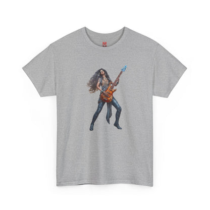 T-shirt fille guitariste électrique