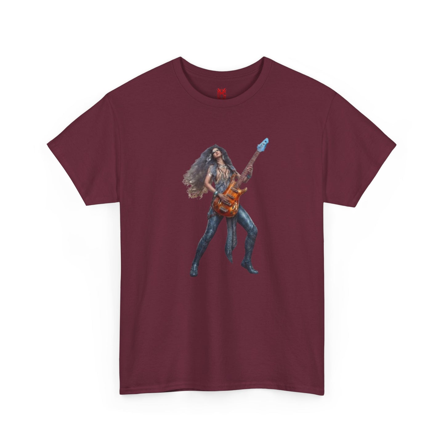 T-shirt fille guitariste électrique