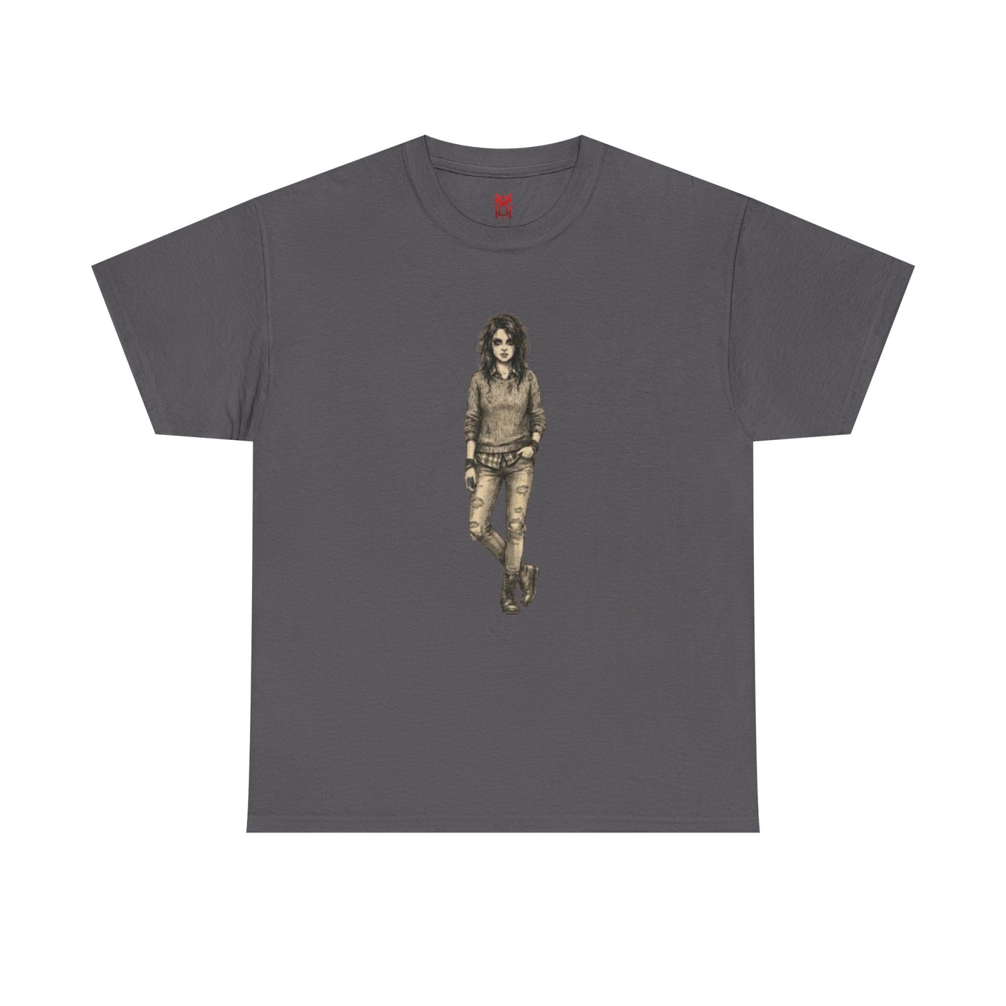 T-shirt portrait rockeur vintage