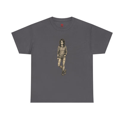 T-shirt portrait rockeur vintage