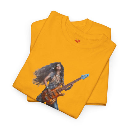 T-shirt fille guitariste électrique