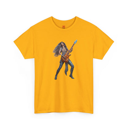 T-shirt fille guitariste électrique
