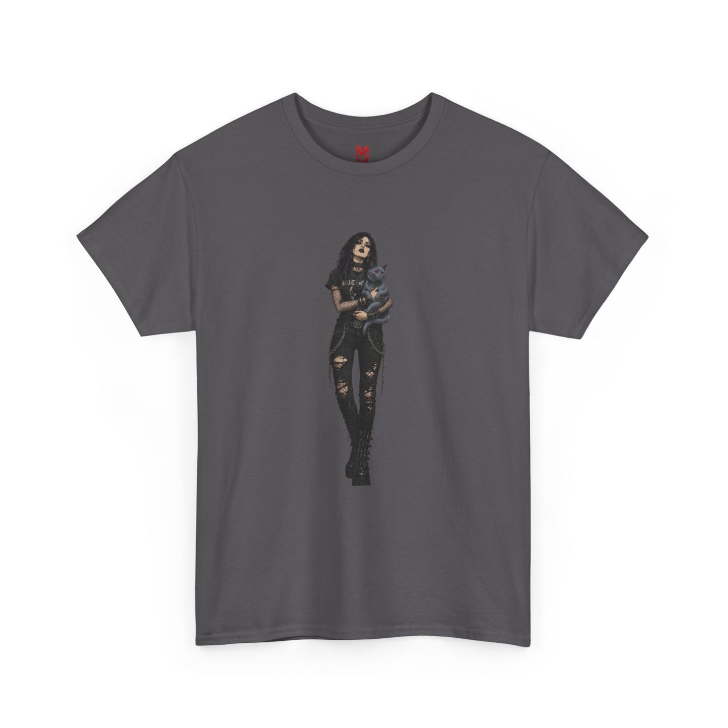 T-shirt Chat Rocker Gothique