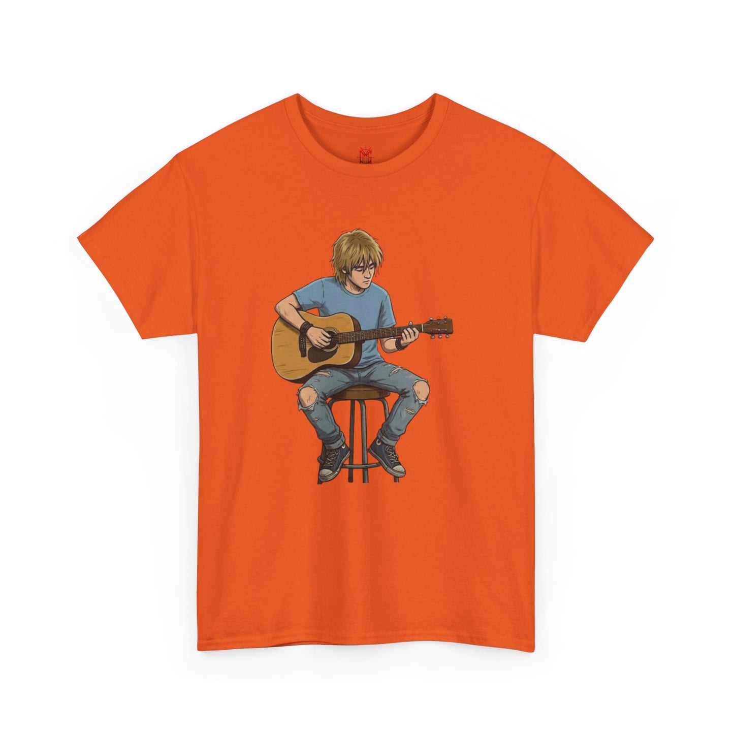 Homme Guitariste Acoustique T-Shirt
