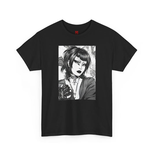 Gothic Manga Portrait T-Shirt
