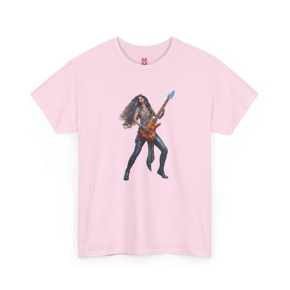 T-shirt fille guitariste électrique