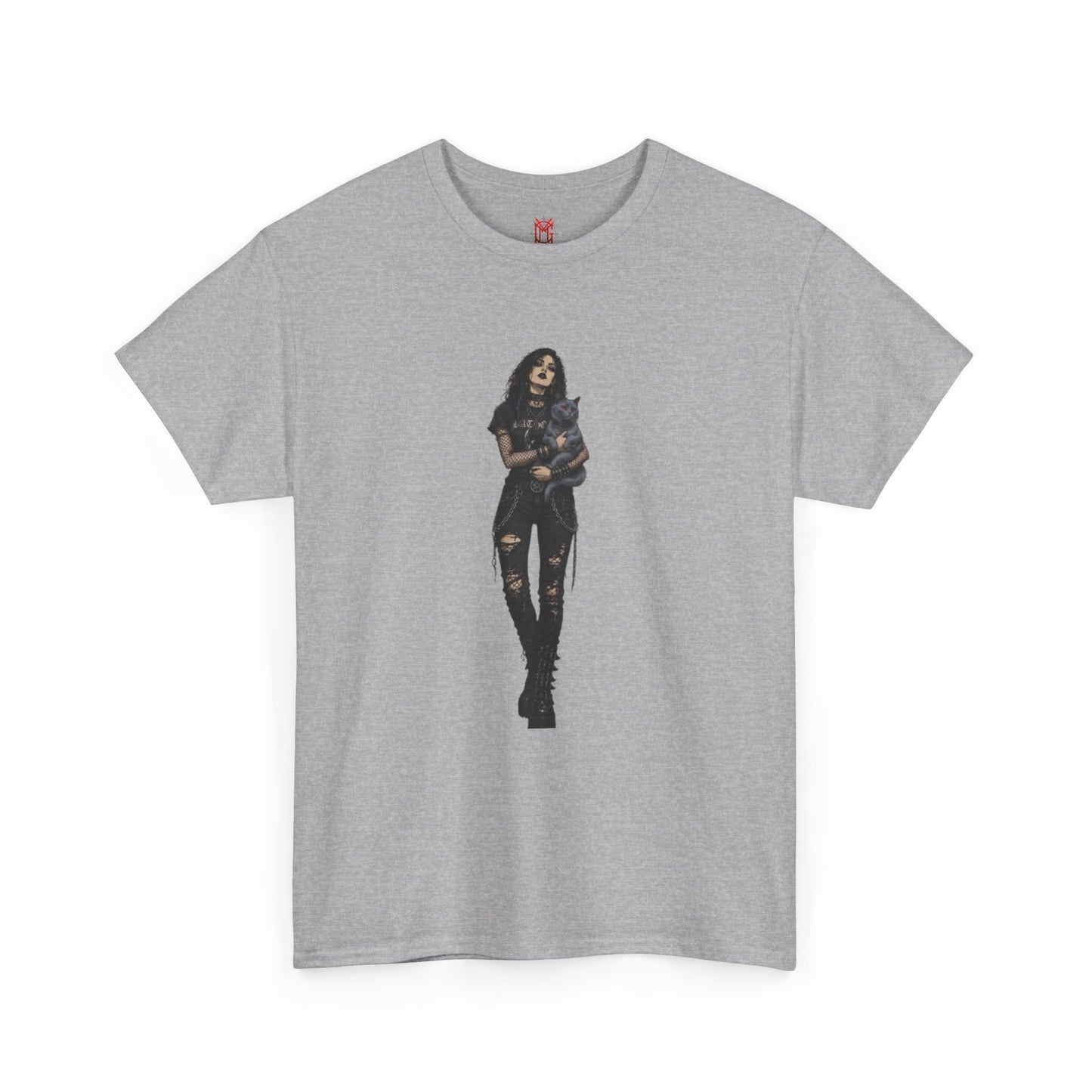 T-shirt Chat Rocker Gothique