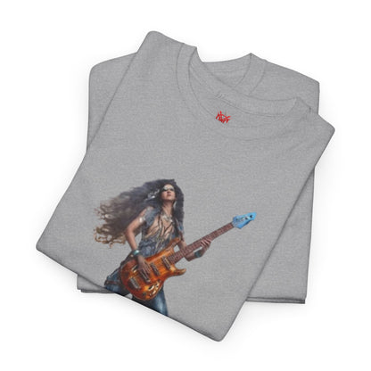 T-shirt fille guitariste électrique