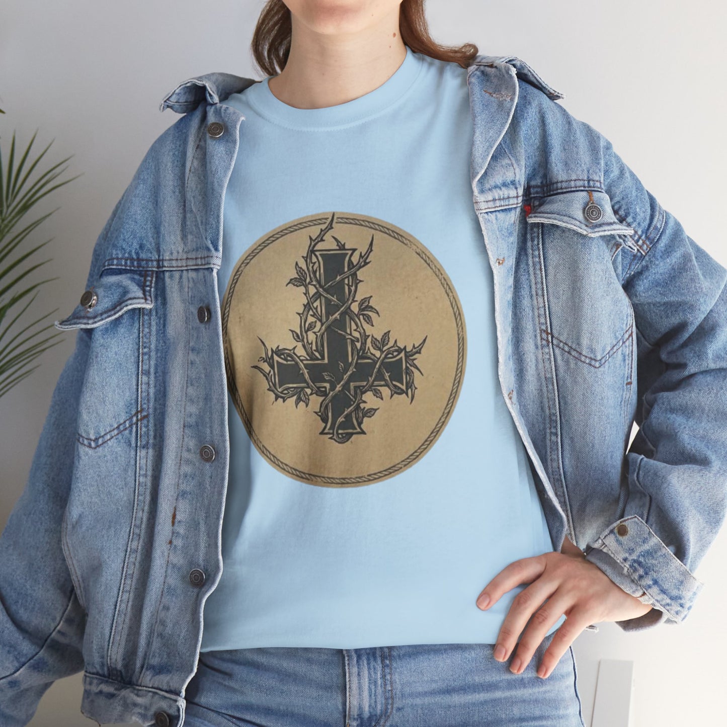 Gothic Thorn Cross T-Shirt