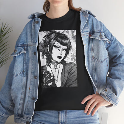 Gothic Manga Portrait T-Shirt