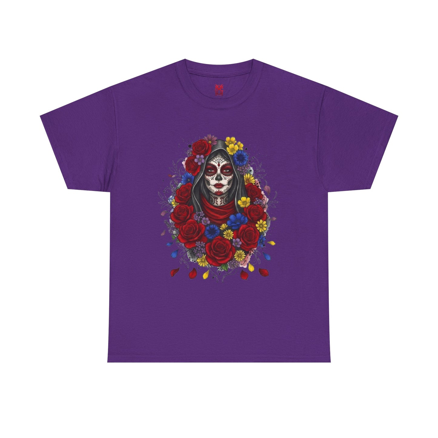 T-shirt crâne fleuri