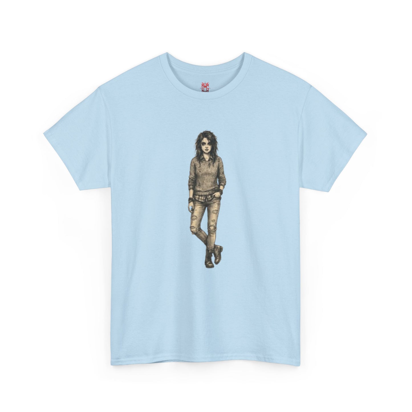 T-shirt portrait rockeur vintage