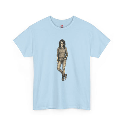 T-shirt portrait rockeur vintage