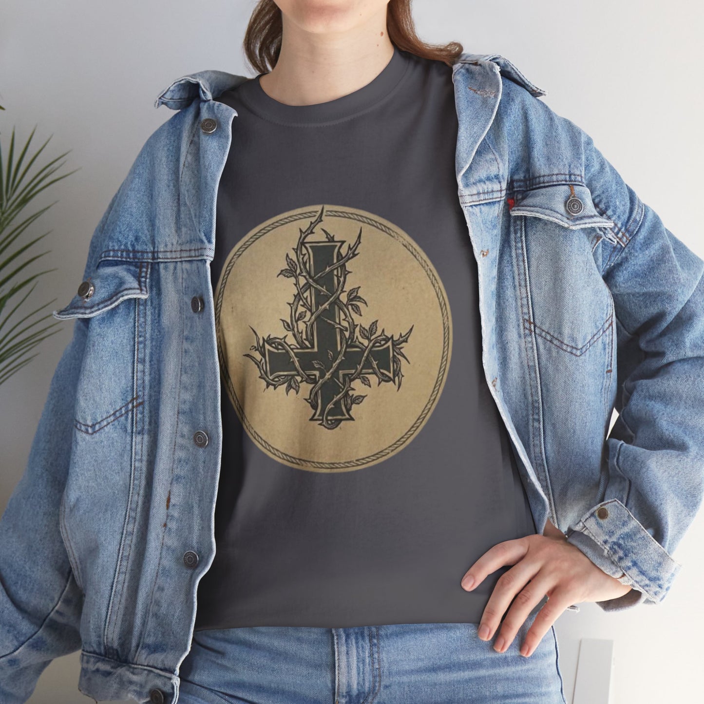Gothic Thorn Cross T-Shirt