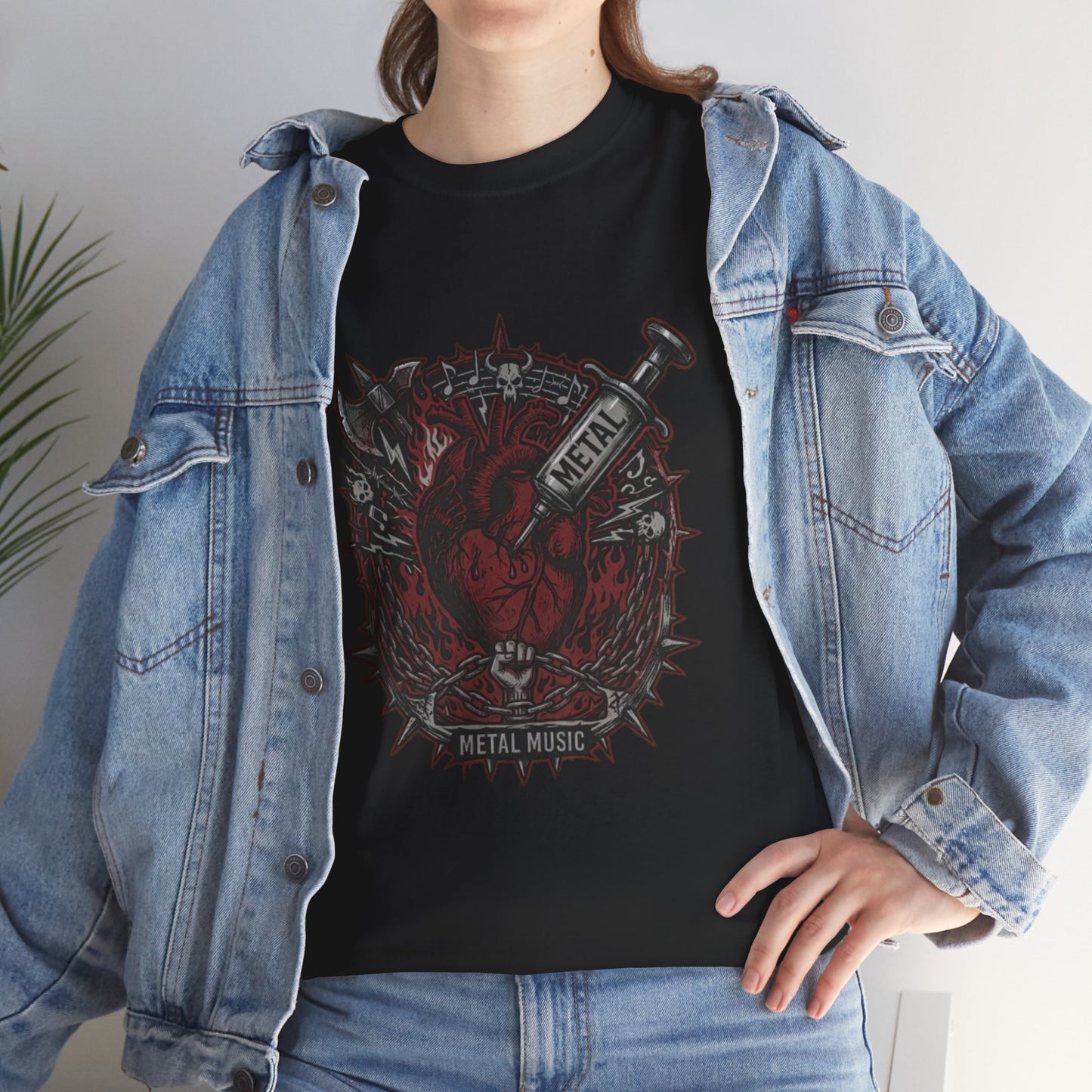 Metal heart Music T-Shirt