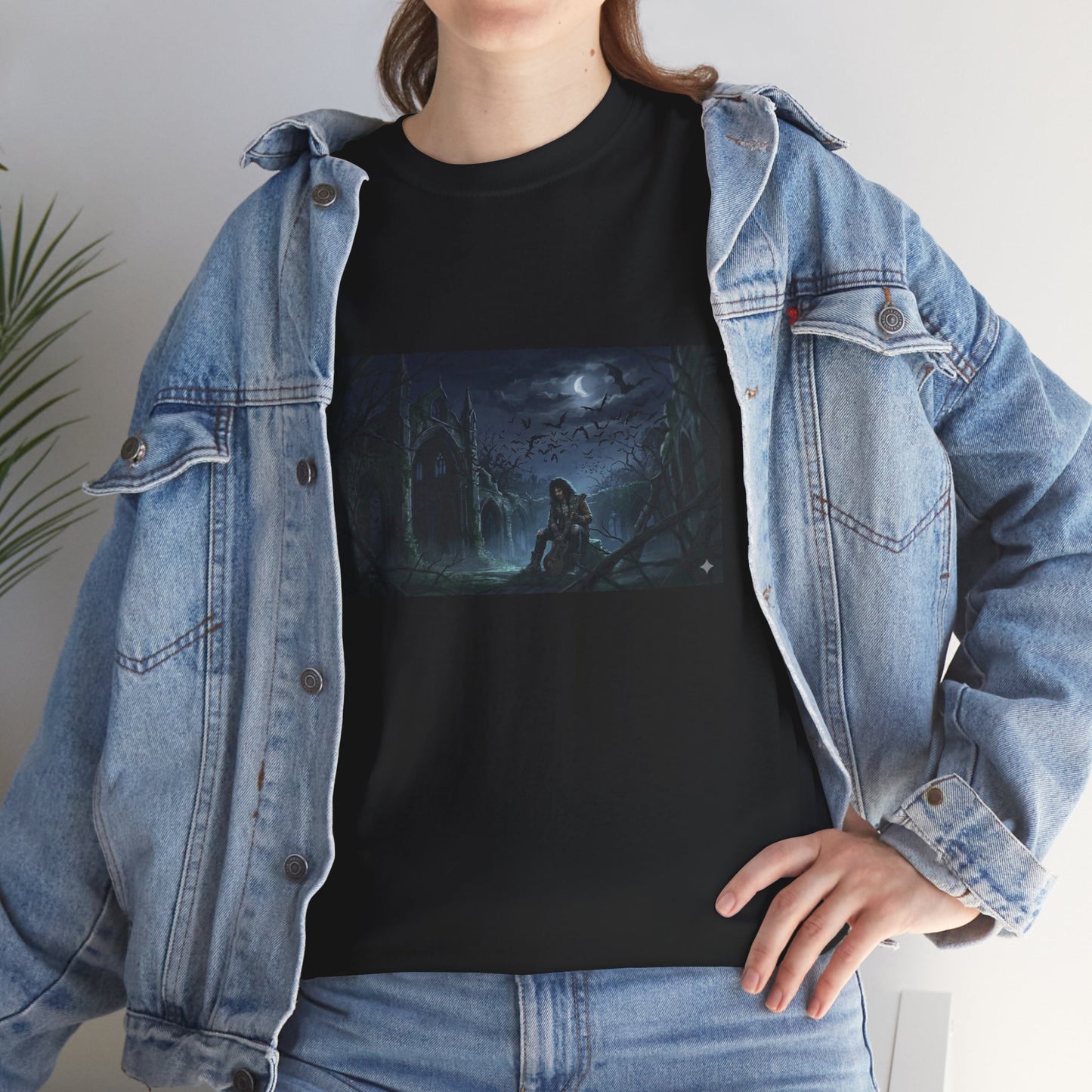 Gothic Moonlit Forest T‑Shirt