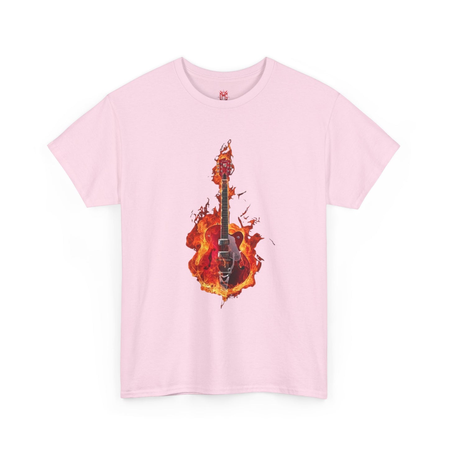 T-shirt Guitare Enflammée