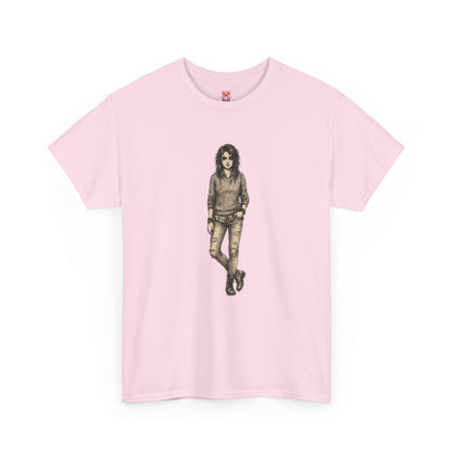T-shirt portrait rockeur vintage