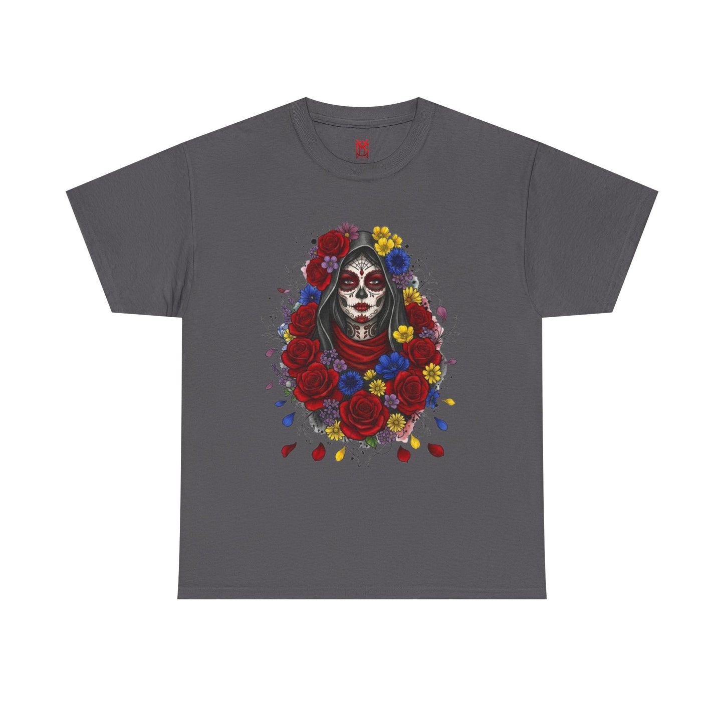 T-shirt crâne fleuri