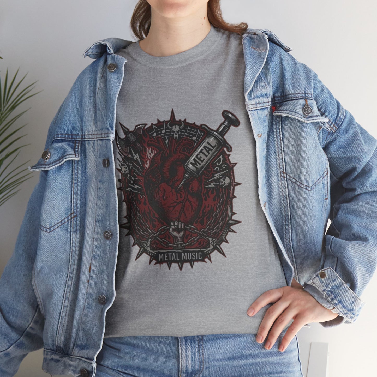 Metal heart Music T-Shirt