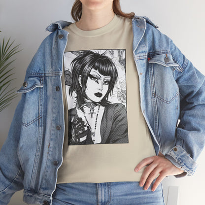 Gothic Manga Portrait T-Shirt