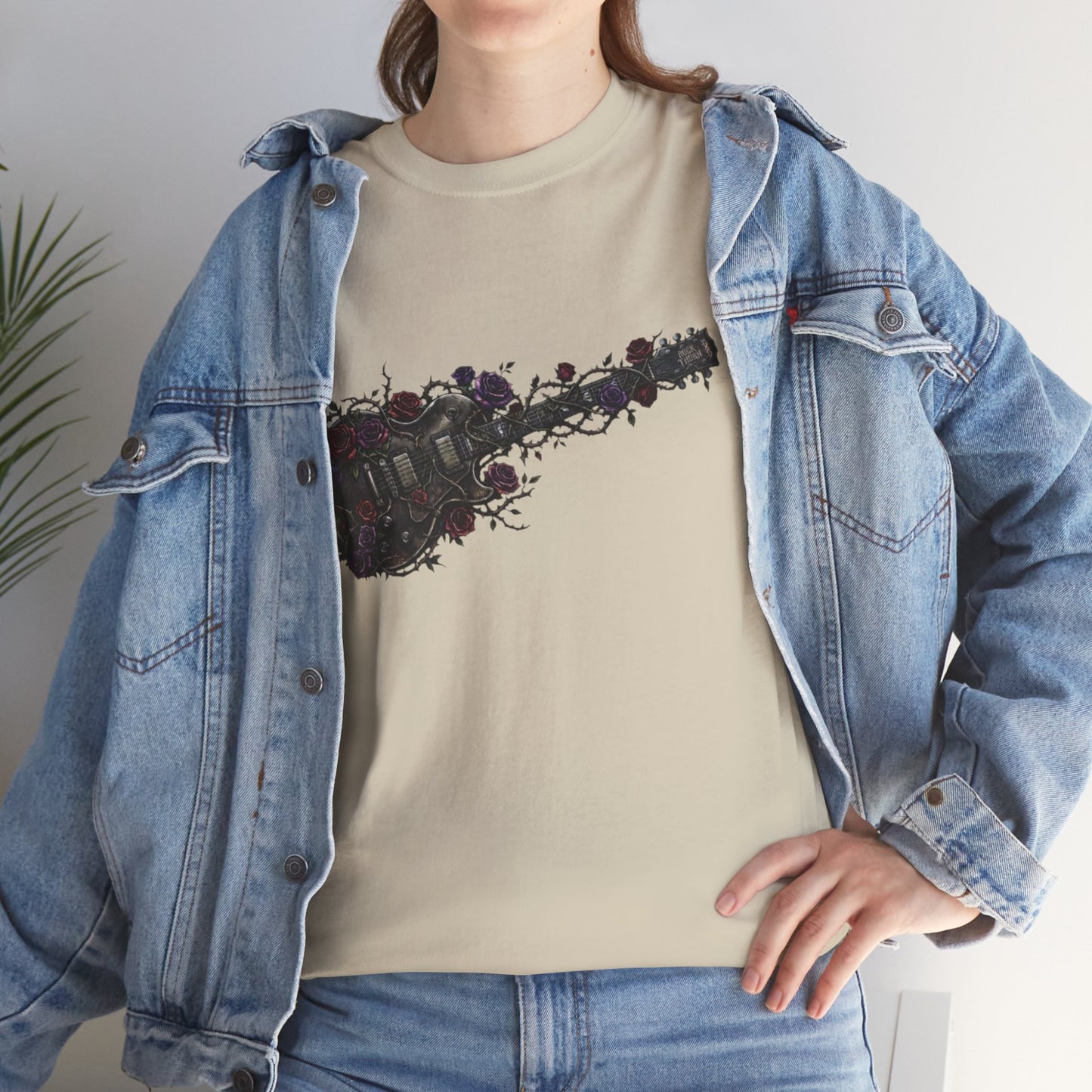 Electric Guitar Floral T-Shirt